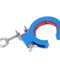 Cable Tray Roller With Opening Cable Guide Clamp And Adjustable Wire Pulling Pulley For Inside And Outside Corner Applications Pro Grade Smooth Wire Guiding To Cut Snags And Friction Easier Threading And Cleaner Cable Runs blue nylon and stainless clamp