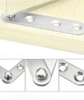 Heavy Duty Ball Bearing Door Hinges 4 Pack 360 Degree Swinging Hinge For Doors Stainless Steel Quiet Close Weatherproof Furniture Hardware Accessories Rounded Corner Design on cabinet door
