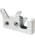 Heavy Duty Metal RV Buckle Latch For Camper And Trailer Doors, One Hand Operation Cabinet Catch, Secure Rotary Latch For Motorhome Cabinets Or Baggage Doors, Durable RV Cabinet Hardware For Smooth Access, silver metal latch close-up