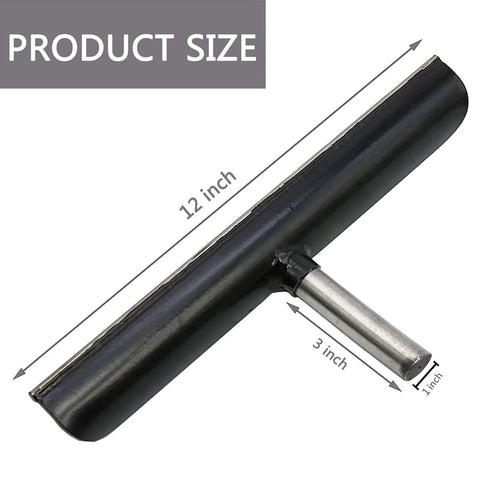 Lathe tool rest for woodworking, 12-inch length with 1-inch post diameter, stainless steel, Amazon brand.