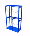 Heavy Duty Steel Gas Cylinder Holder Stand For Oxygen And CO2 Tanks In Garage Or Workshop Built To Last Durable Powder Coated Tank Rack