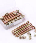 M6 X 80mm Zinc Plated Hex Socket Cap Screws And Barrel Nuts Set For Furniture, 15 Pairs Pack in box