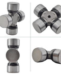 Premium U Joint Cross And Bearing Kit For 35 Series Drivetrain Fix with 1 1/4 inch caps and 3 7/32 inch span, durable design.