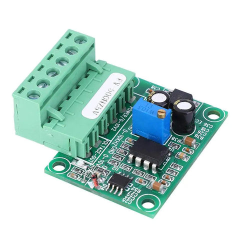 FV-500Hz5V Frequency To Voltage Converter Module 0-500Hz To 0-5V Analog Output with green input terminals and circuit layout