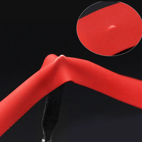 Heavy Duty Rim Tape Strip Liner For Mountain Bike Tires And Tubes Protection 26 Inch Red 2 Pack Nylon Construction detail view
