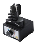 Vortex Mixer For Lab And Model Paint Shaker Auto Hands Free With Three Speed Settings From 300 To 2400 RPM Electric Industrial Lab Mixer For Acrylics Pigments And Test Tubes Beefed Up Performance, black mixer base with clamp