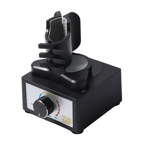 Vortex Mixer For Lab And Model Paint Shaker Auto Hands Free With Three Speed Settings From 300 To 2400 RPM Electric Industrial Lab Mixer For Acrylics Pigments And Test Tubes Beefed Up Performance, black mixer base with clamp