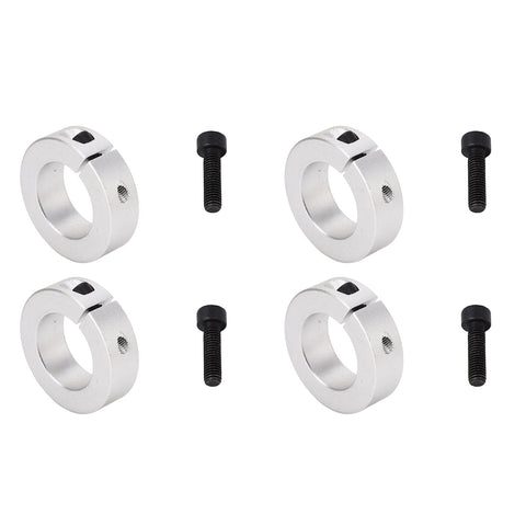 Split Shaft Collar Kit For 1 Inch Bore Aluminum Alloy Clamp Shaft Collar With Secure Grip And Positioning Heavy Duty Fixing Collar