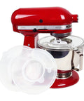 Spill Proof Bowl Covers For 4.5 To 5 Qt Tilt Head Stand Mixers With Splash Guard And Extra Pouring Window Dishwasher Safe Lid