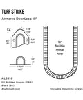 Top Shelf Heavy Duty Armored Door Loop With Access Control Power Transfer And Rock Solid Door Cable Protector Plus Oil Rubbed Bronze Wire Conduit, 18 inch design.