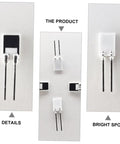 High Sensitivity Condensation Sensor Board For Air Conditioners And Printers Fast Humidity Detection Device, white and black, 1.6x0.5x0.2cm.