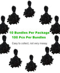 Heavy Duty Nylon Hang Tag Strings With Self Locking Quick Snap Binders 7 Inch pack of 10 bundles 100 black strings per bundle
