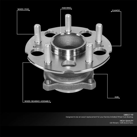 Rear Wheel Bearing Hub Assembly For Honda CR V 2007 2011 And Crosstour 2010 2011 2012 2015 2WD Direct Fit Replacement