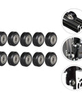 Top Notch V Shape Groove Plastic Bearing Pulleys for 3D Printer Rollers 5mm Bore 10 Pack with detailed application images
