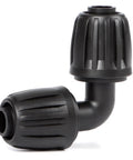 14 Pack One Half Inch Drip Tubing Elbow Fittings With Barbed Lock Nuts For Garden Irrigation Systems One Half Inch ID By Sixteen Millimeter OD 90 Degree Elbows