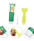 Wall Repair Paste Set with Self Adhesive Mending Cream, Scraper and Spout for Quick Crack Fix, indoor and outdoor use