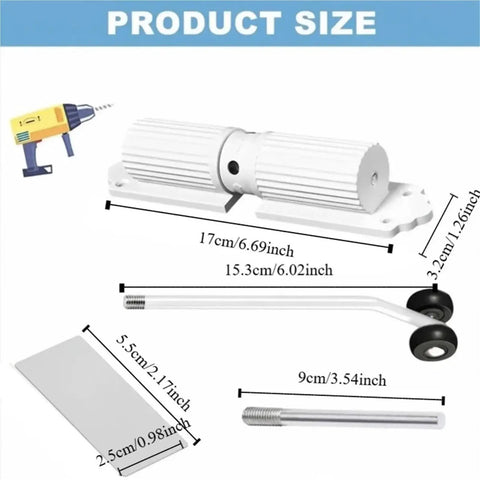 No Fuss Easy Install Adjustable Door Closer With Quiet Soft Closing Action Dual Spring System Aluminum Alloy Construction 180 Degree Swing