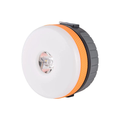 LED Camping Lantern With Magnetic Base, Rechargeable 2200 mAh Battery, Dual Mode Flashlight And Camp Light, Portable Medium Orange 1 Pack