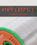 Legit Lead Free Rosin Core Solder Wire 0.6mm Diameter 0.024 In Sn99 Ag0.3 Cu0.7 Electronics Soldering Alloy spool, low melting point label