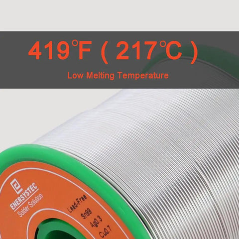 Legit Lead Free Rosin Core Solder Wire 0.6mm Diameter 0.024 In Sn99 Ag0.3 Cu0.7 Electronics Soldering Alloy spool, low melting point label