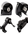 Rocksolid Engine And Transmission Mount Set Of 4 That Drops Right In For 2011 To 2015 Chrysler Town And Country Plus 2011 To 2017 Dodge Grand Caravan 3.6L V6 Automatic Easy Install Hassle Free Ride Replacement A5665 A5480 A5589 A5577 black cast iron mounts