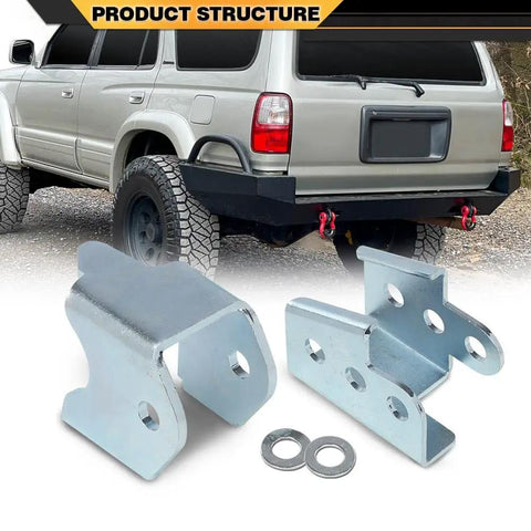 Toyota 4Runner Panhard Correction Kit PCK For 3rd Gen 1996 To 2002 Bolt On Frame Mount Alignment Drop Bracket With Two Hardened 3mm Spacers for lifted rear suspension