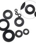 Go To Nylon Flat Washer Kit 700 Pcs M2 And Up Metric Assorted Sizes For Home Auto And Marine Electrical Projects With Precise Inner And Outer Diameters And Versatile Heavy Duty Installations, black nylon flat washers