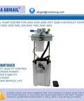 E3678M Replacement Fuel Pump Assembly For 2004 To 2008 Chevy Express And GMC Savana installed view