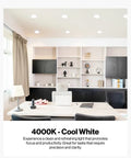 Bright indoor office illuminated by BR30 LED Flood Bulb for Recessed Cans Dimmable 11W 65W Equivalent 4000K Cool White.