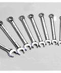 14 Piece Ratchet Wrench And Spanner Set With Fixed Head Handles For Tight Spaces Durable Anti Rust Finish Hand Tools Kit For Home, Garage, And Workshop