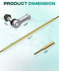 Club Car Golf Cart Tie Rod Kit With Ball Joints And Rack Pinion Drag Link dimensions for DS Carryall Turf Villager 2009 Up