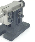Tailstock component from 4 Inch Milling Indexing Rotary Table Kit With Tailstock, M6 Clamp Set, 65mm Self Centering 3 Jaw Chuck And Round Vise