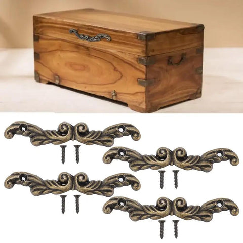 Dope Retro Bronze Zinc Alloy Drawer Pulls Set 20 Pcs 3 Inch Hardware Kit with wooden box, vintage style handles