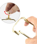Hand adjusting Straight Fire Slick Polished Brass Lamp Harp 10 Inch Light Duty Replacement Hardware for easy setup.