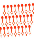 200Pcs Butter Mouth Cap Grease Extension Fitting Caps And Nozzles Kit Red Plastic Grease Fitting Caps For Air Tools Dust Caps