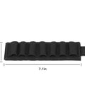 4 Pack Shotgun Shell Holder Side Saddle For 12 Gauge With 7 Rounds Buttstock Card Nylon Durable Lightweight With Adhesive Backing Cut To Fit Works With 20 Gauge Black, 7.1x2 inches