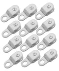 Heavy Duty Rope Pulley Block With Bearing, 6mm Cable Wheel, 12 Pack Guide Roller For Outdoor Rigging And Load Handling, Simple Install, Smooth Motion, Wire Cable Lifting System, 12 silver pulleys
