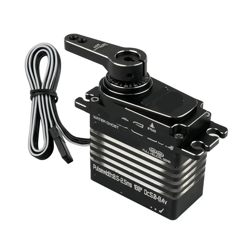 Heavy Duty Coreless Digital Servo Delivers Rock Solid 45kg Torque Through Premium Steel Metal Gear High Octane RC Motor with wire.