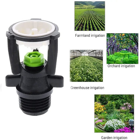 Image of One Half Inch Male Thread Rotating Sprinklers Mini Wobbler Irrigation Water Spray Nozzles Five Pack for various irrigation uses