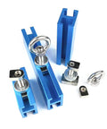 Beefy Heavy Duty Auto Dent Repair Kit With Mixed Size Pullers for car body sheet metal repairs showing blue pullers and components