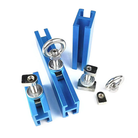 Beefy Heavy Duty Auto Dent Repair Kit With Mixed Size Pullers for car body sheet metal repairs showing blue pullers and components