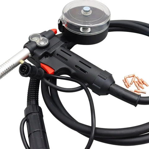 DC24V Aluminum Core Welding Gun For Miller 300371 Millermatic 140 180 211 Spoolmate 100 Wire Welder with cable and nozzles