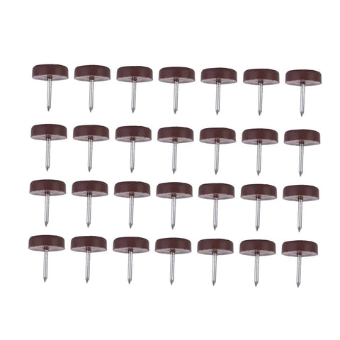 Plastic Furniture Glides No Slip Pads For Sofa Chair And Table Legs Floor Saver Set 100 Pieces Flat Surface 18mm Thick 5mm High