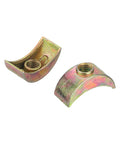 Half Moon Nuts Washers M6 Set Zinc Alloy External Thread Lock Washers Bronze Spacer Connectors 12 Pack For Hardware Fittings
