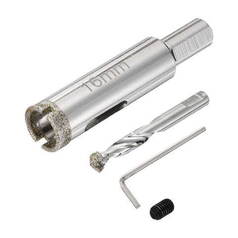 HARFINGTON diamond tile hole saw 16mm with center pilot bit and hex key