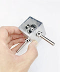 iDili 90° right-angle gearbox with 6mm shaft, aluminum alloy housing, visible worm gears