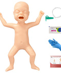 Premature Infant Simulator And NG Tube Insertion Trainer To Nail Your Clinical Game Realistic Neonatal Model with accessories.