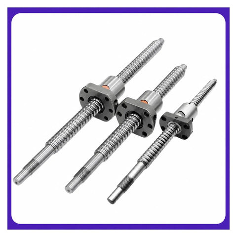 Premium C7 Grade 12mm SFU1204 Ball Screw With Single Nut for CNC Machina And Linear Motion Projects shown in various lengths.