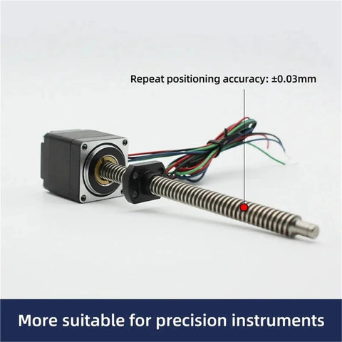 Wicked Precise Micro NEMA8 Stepper Motor With Linear Lead Screw Rod Delivering Solid Eight Newtons Of Thrust Paired With Two Millimeter Screw And Hella Smooth Rotation For Any Project