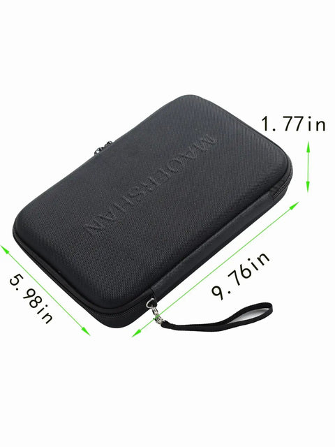 Durable EVA Hard Case For Innova 6030P And 5610 OBD2 Scanner ABS Code Reader with dimensions and carrying strap